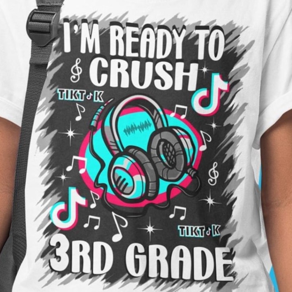 Tik Tok Back to school tee. Preschool-5th Grade